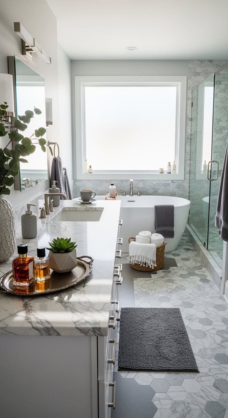 luxurious marble bathroom designs showcase