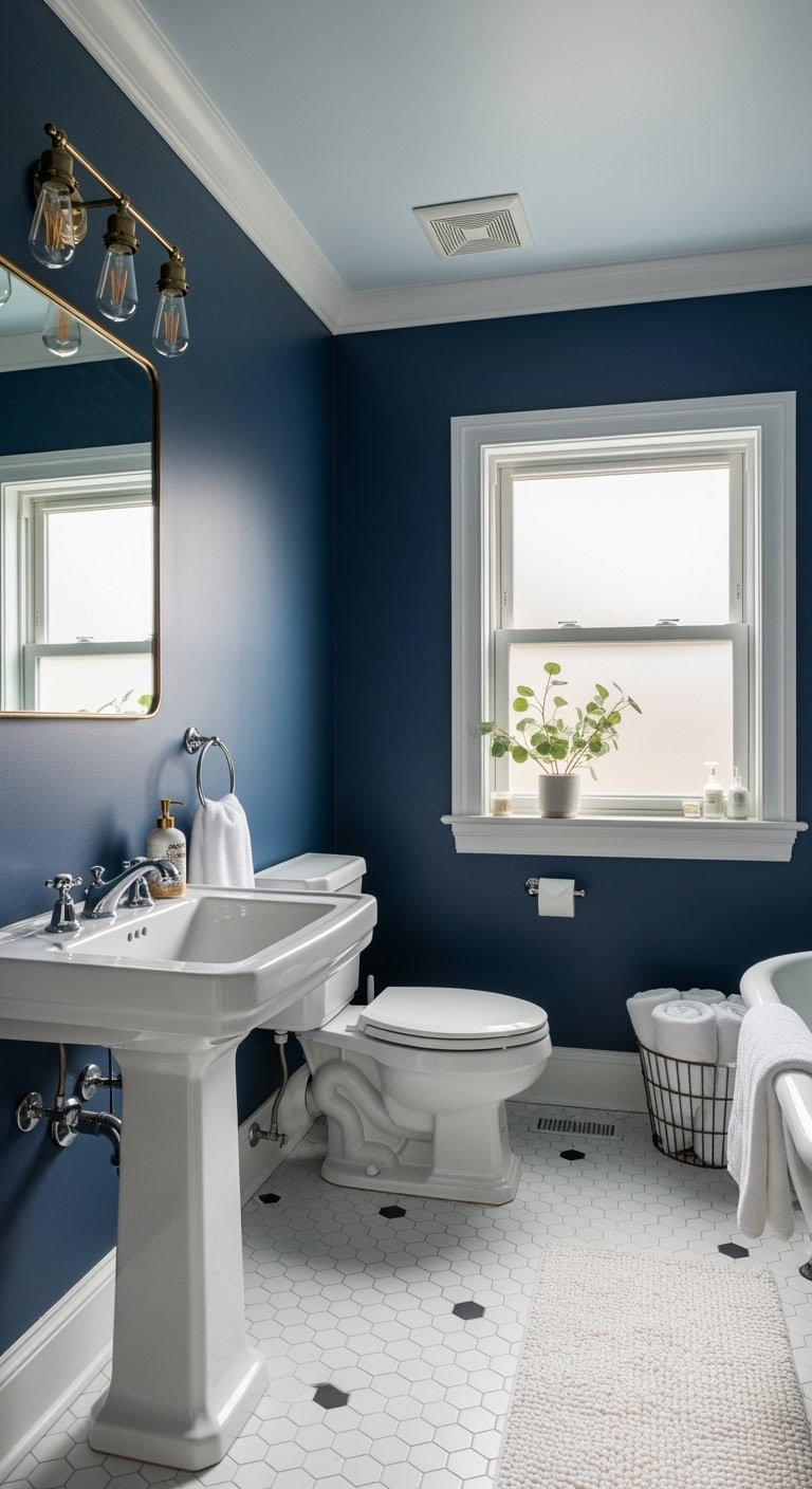 luxurious moody sophisticated navy blue