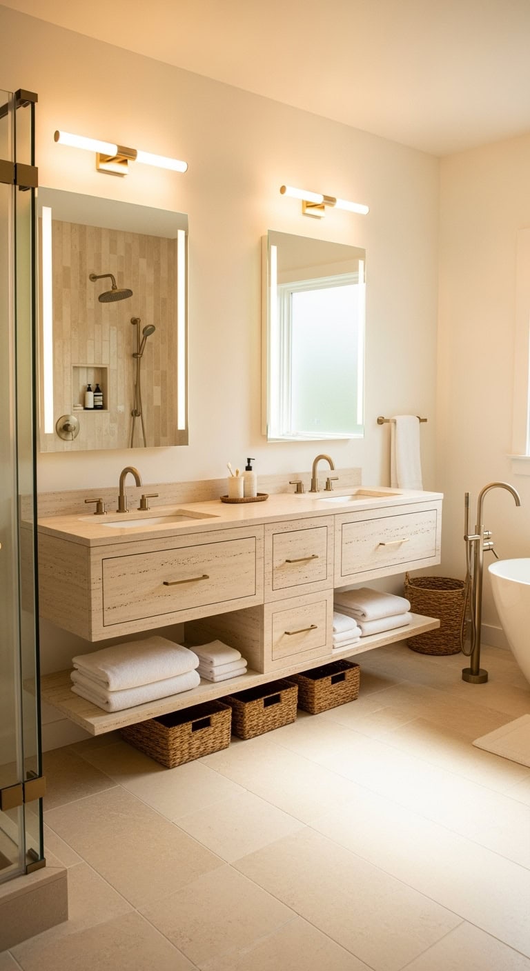 luxurious practical natural harmonious vanity