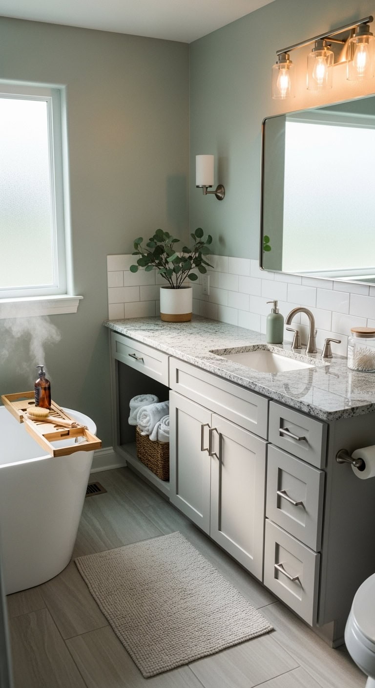 luxurious serene spa like bathroom sanctuary