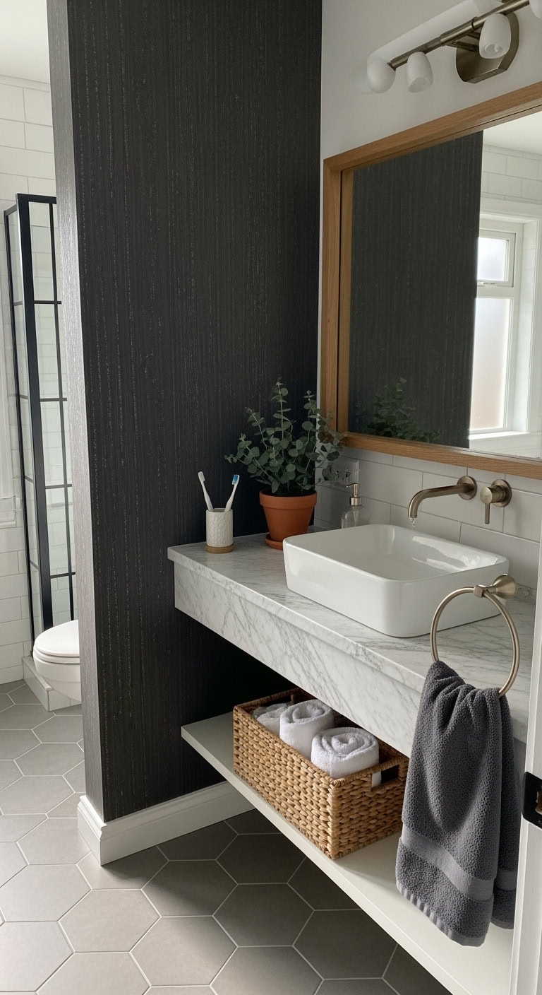 moody elongating dimensional dramatic accent wall