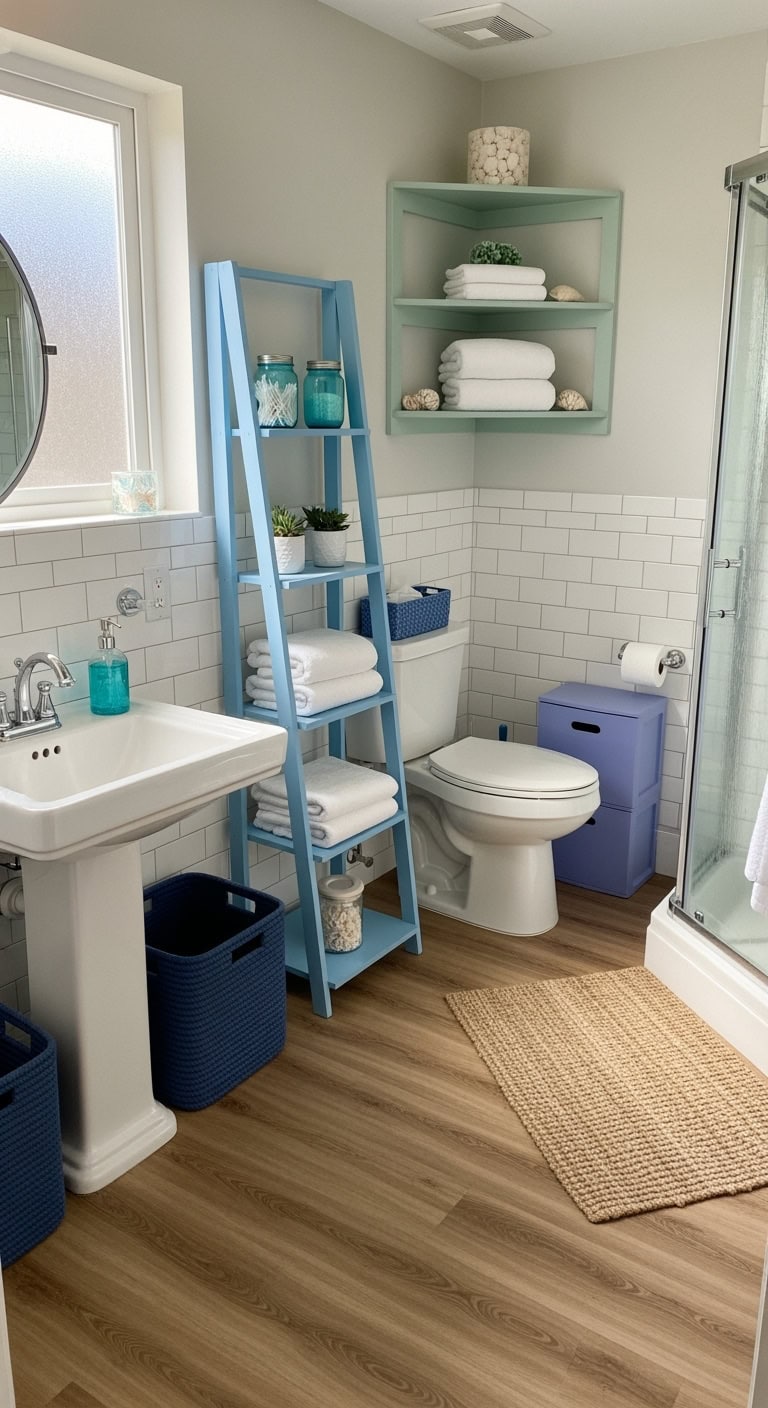 ocean inspired blue storage solutions