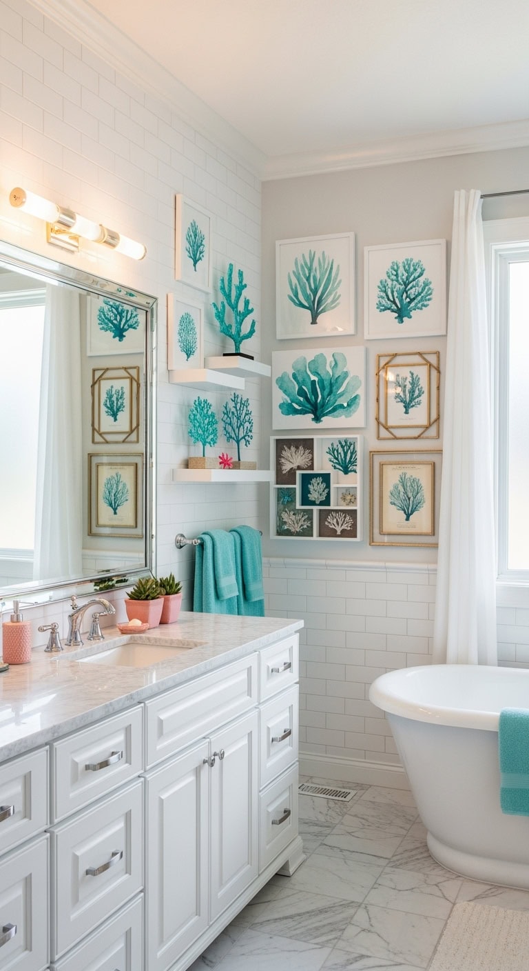 oceanic sanctuary with coral art