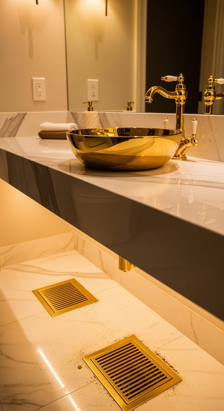 opulent bathroom fixtures subtle grandeur impression