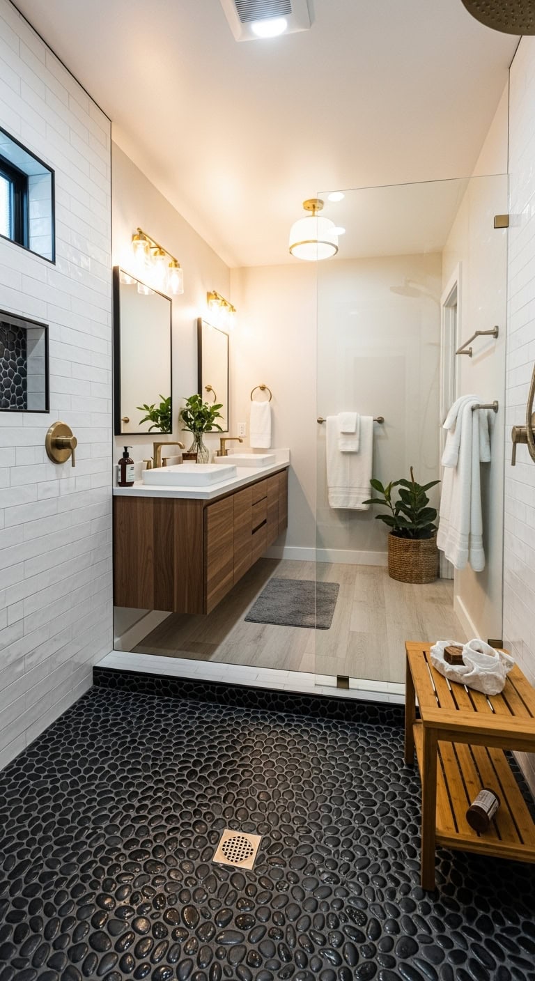 peaceful natural rejuvenating shower experience