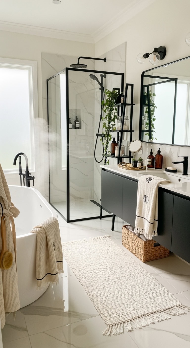 plush washable memory foam bathroom runner