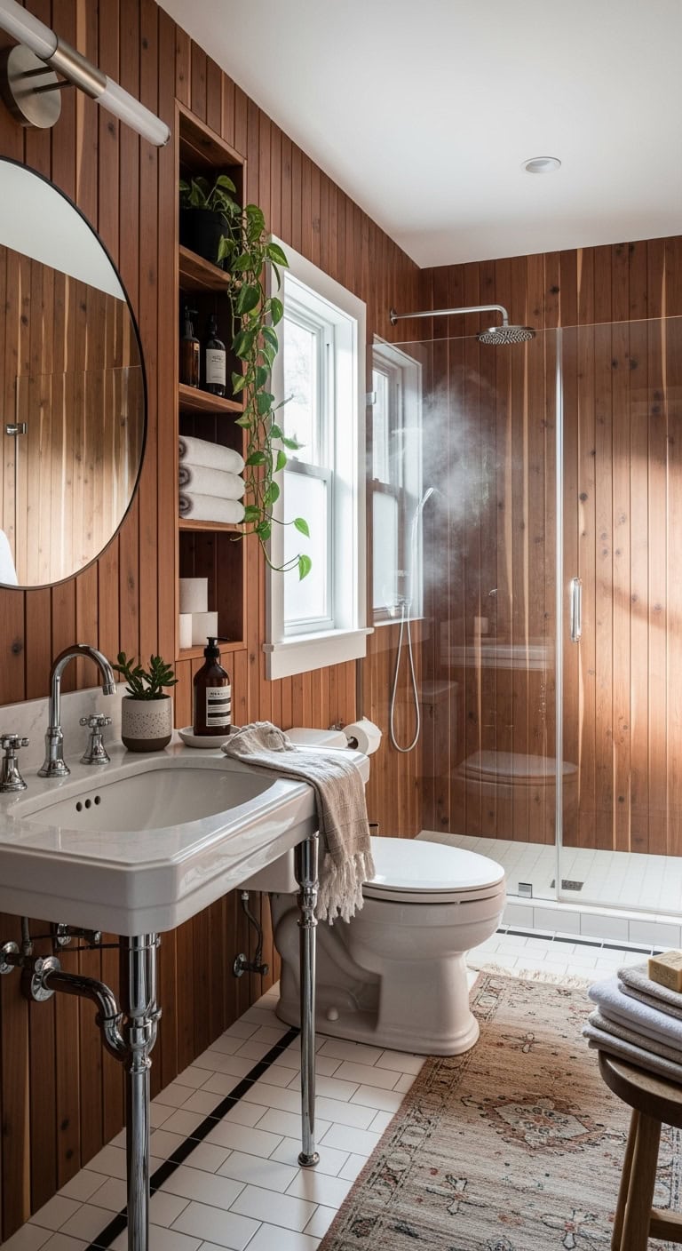 rustic elegance bathroom sanctuary retreat