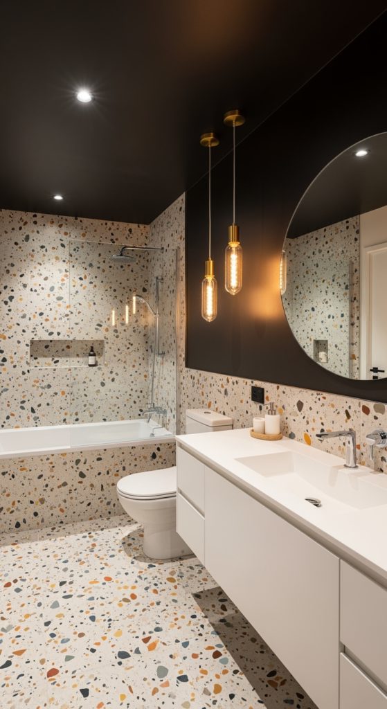 23 Gorgeous Black Ceiling Bathroom