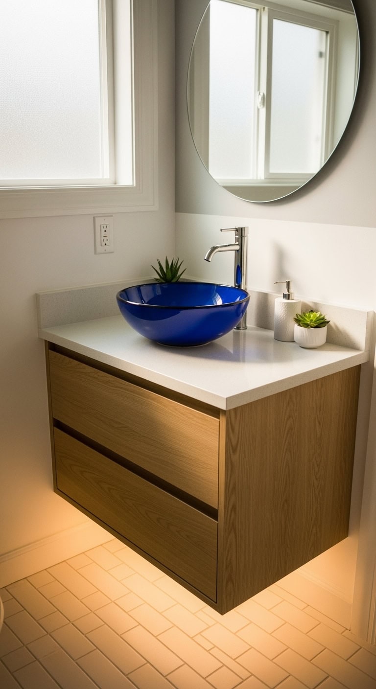 sleek stylish statement making bathroom vessel sink