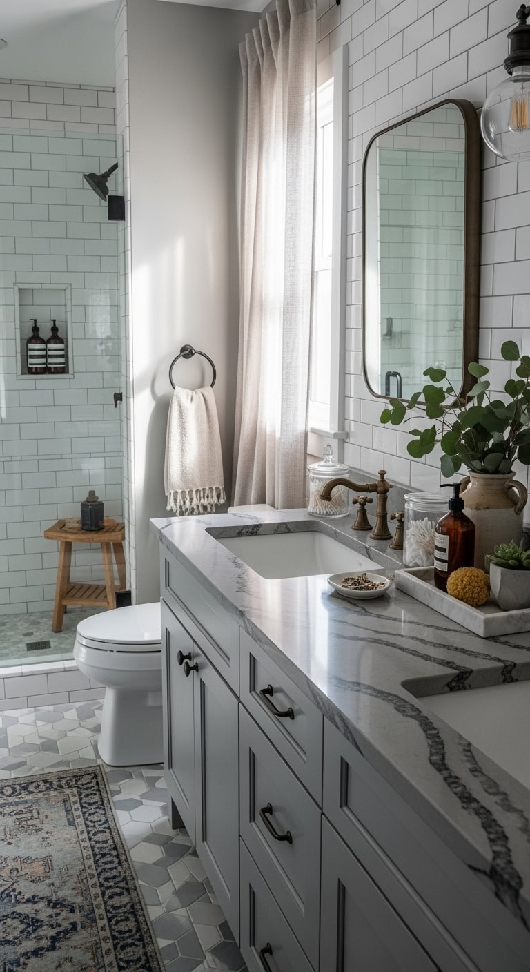 smoky quartz luxurious bathroom countertop solutions
