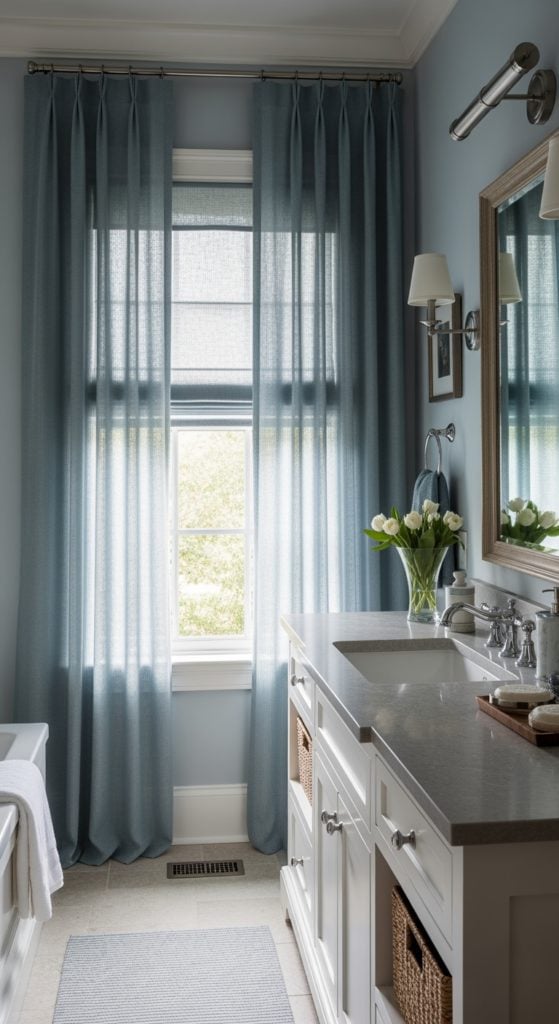 23 Gorgeous Dusty Blue Bathroom