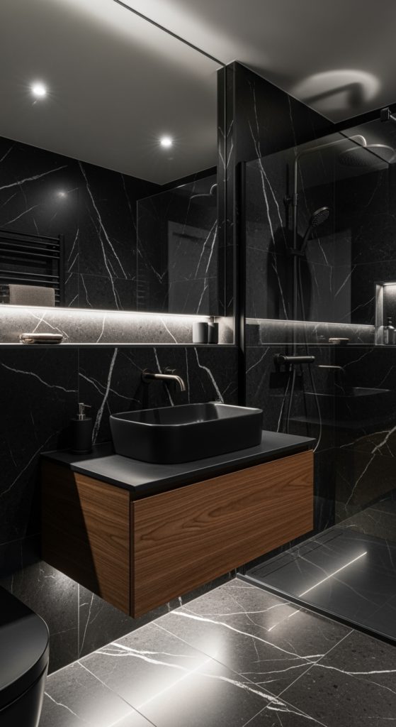 Why Black and Gray Bathroom Ideas Are Secretly the Move Everyone’s Making