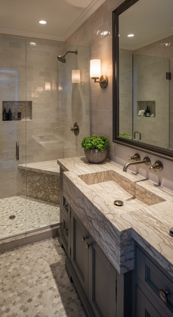 22 Perfect Grey and Beige Bathroom