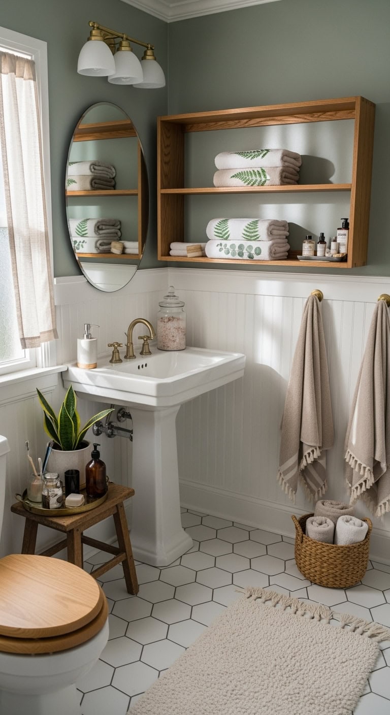 tranquil botanical bathroom sanctuary essence