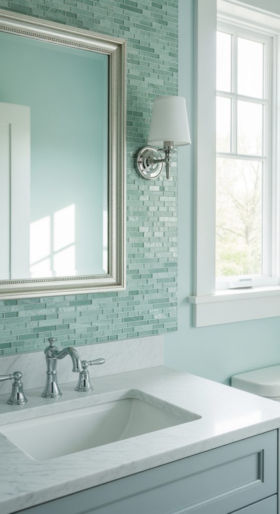 23 Trendy Pale Blue Bathroom