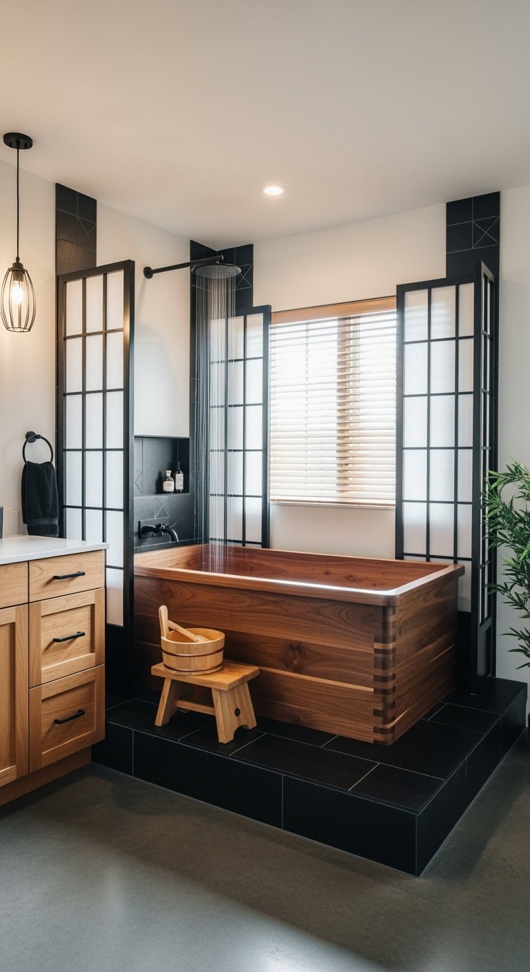 tranquil immersive meditative japanese bathing experience