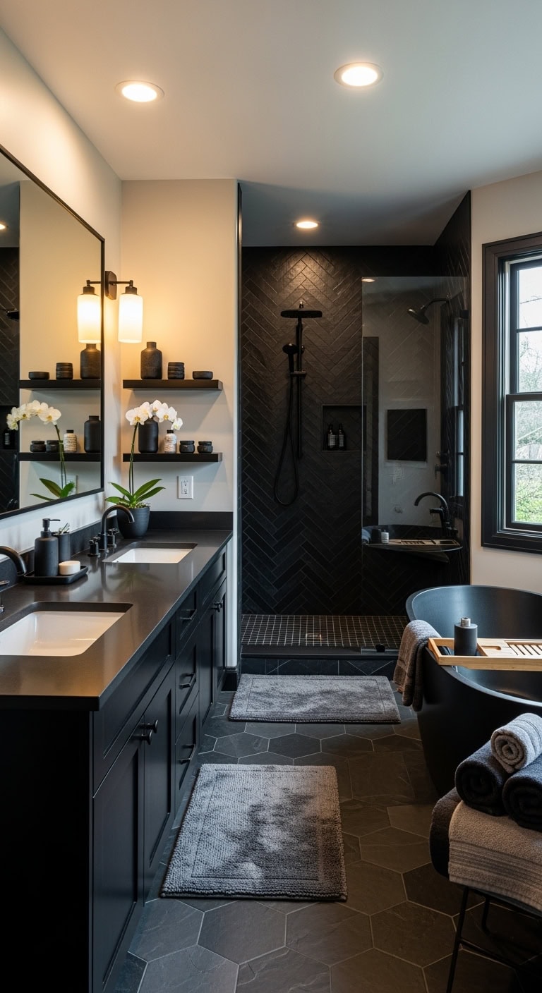 tranquil monochromatic spa retreat design