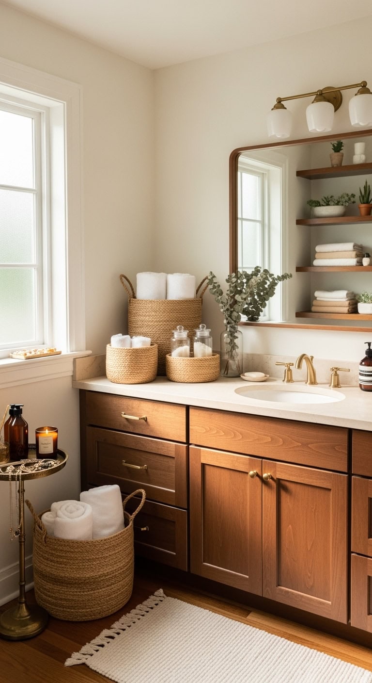 versatile neutral textured functional baskets