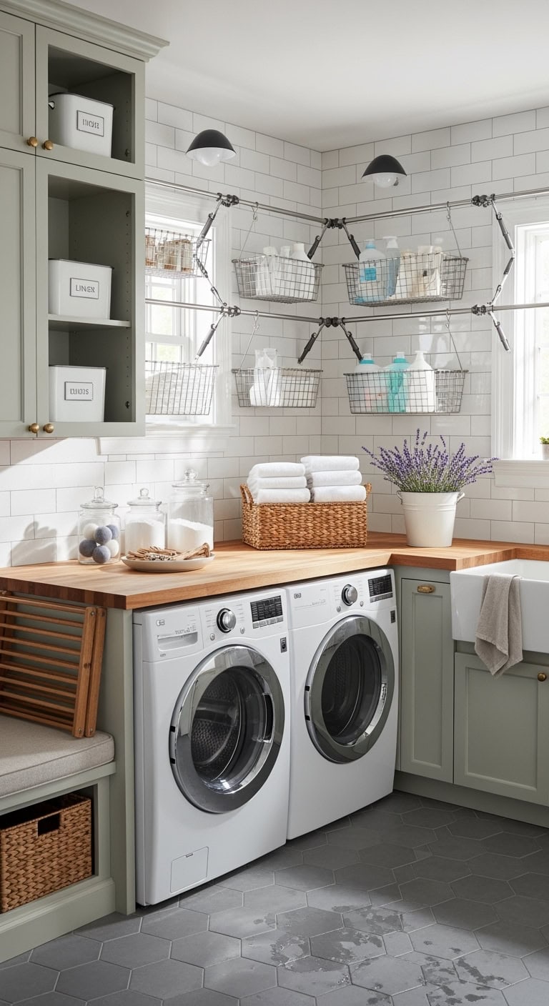 versatile space saving modular laundry organization