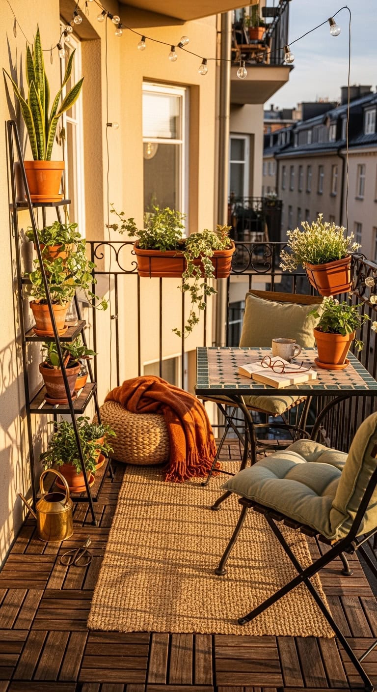 vertical plant display maximizing small spaces