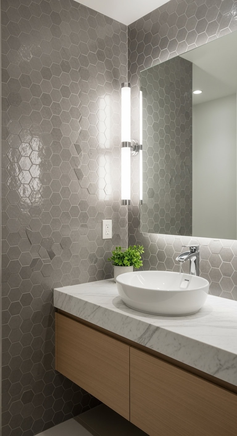vibrant captivating gray bathroom designs