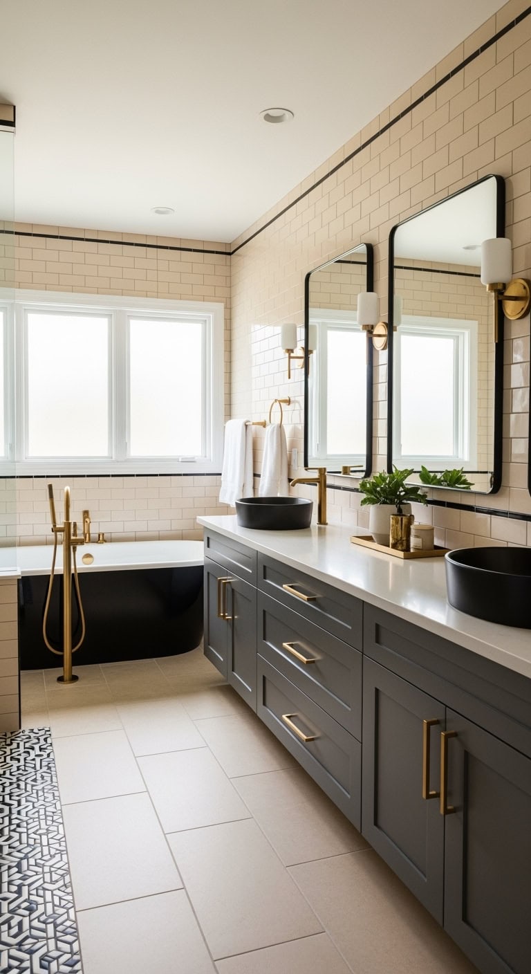 warm metallic cabinet hardware versatility