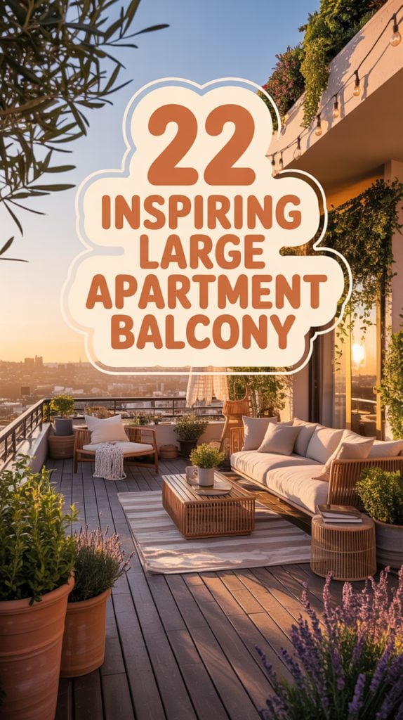 22 Inspiring Large Apartment Balcony Ideas
