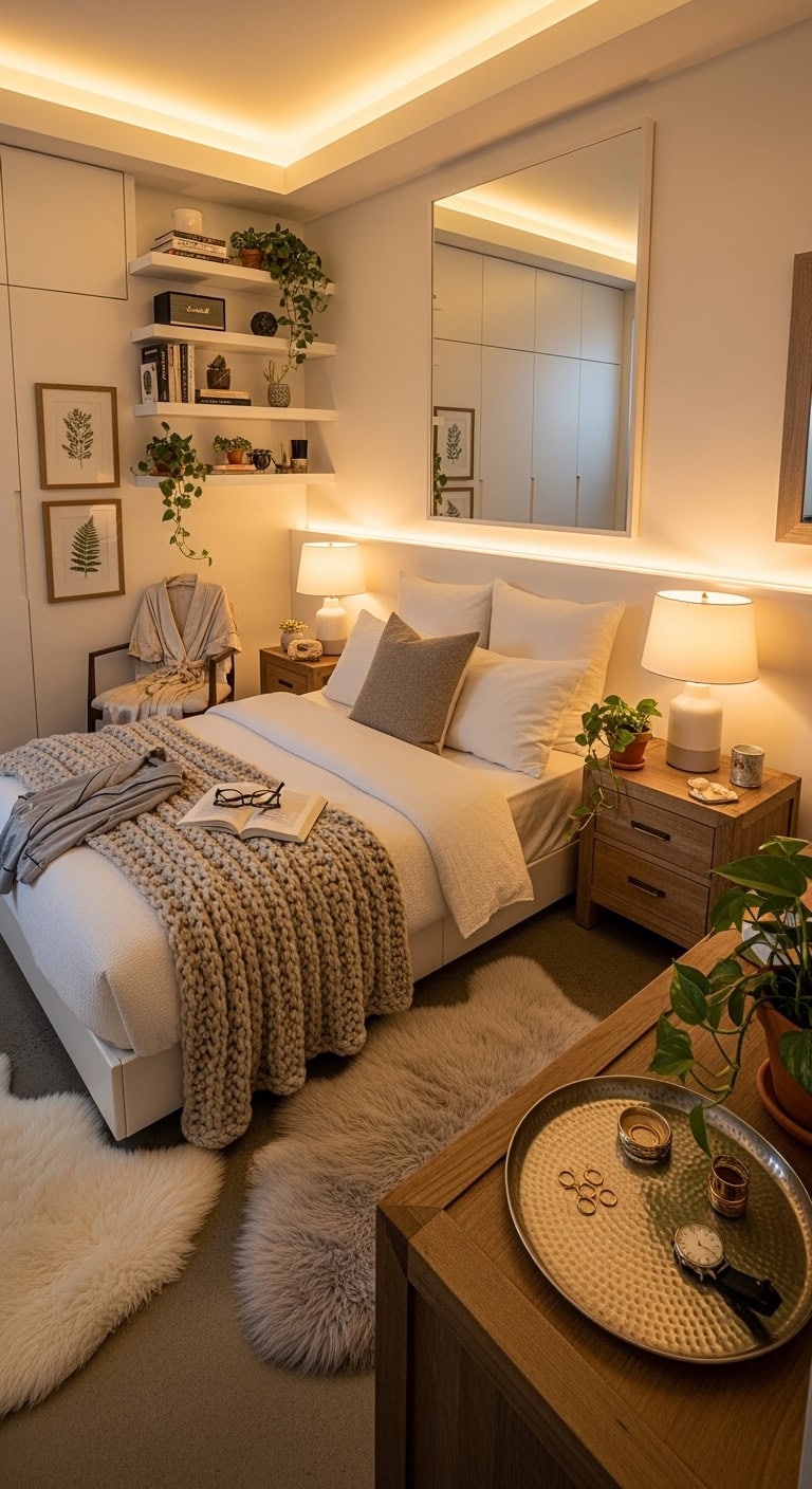 bright mood enhancing bedroom lighting solutions