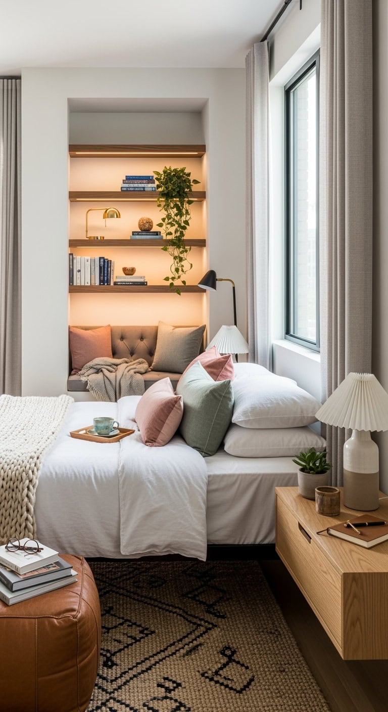 cozy intentional inviting reading nook