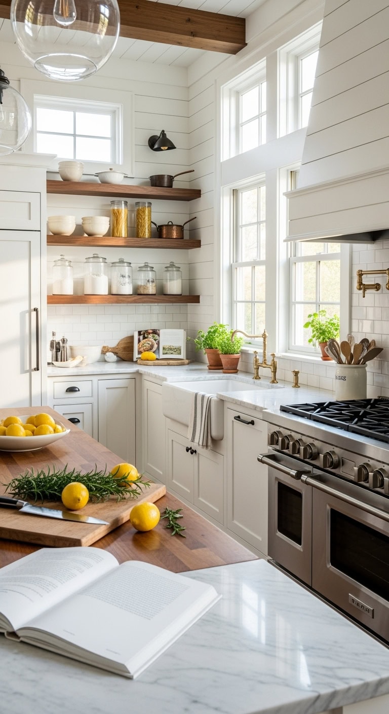 cozy modern farmhouse kitchen accent