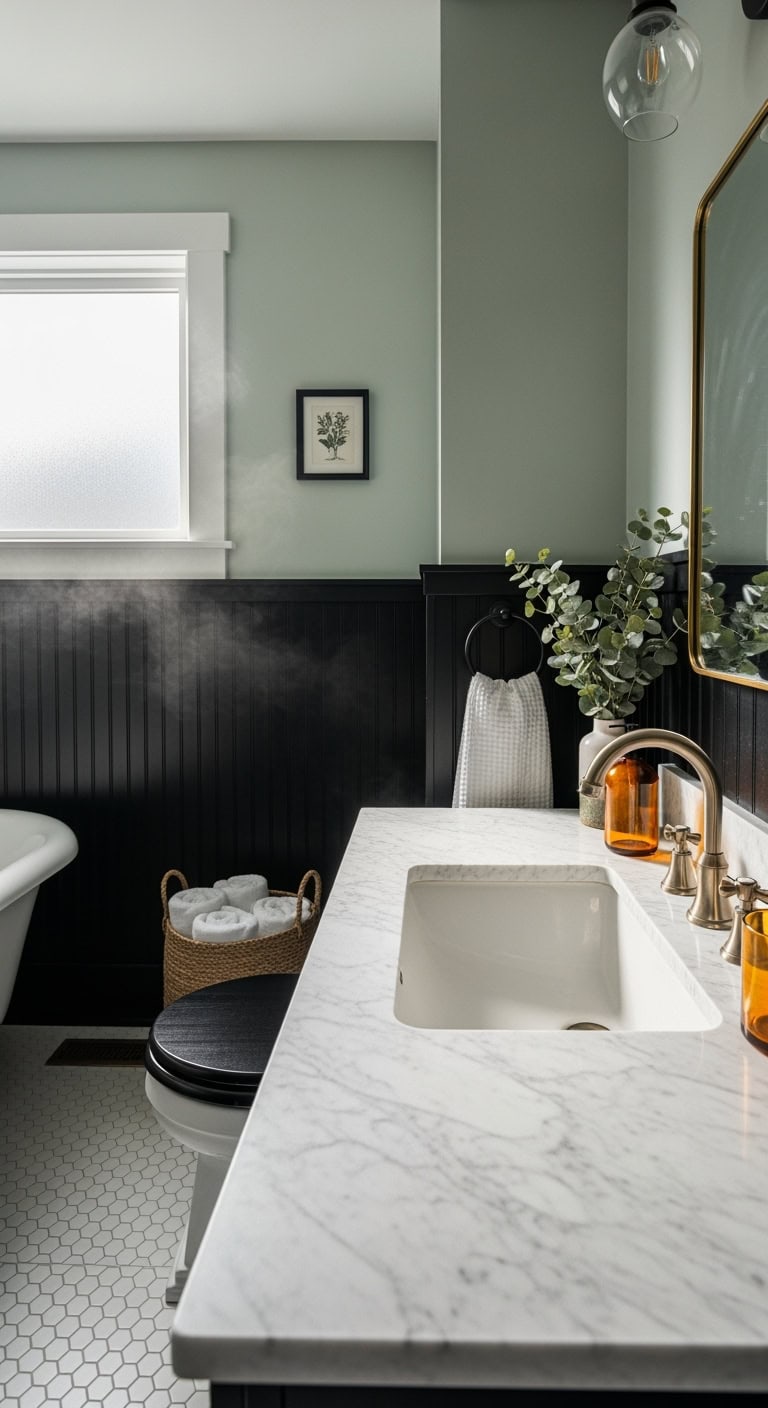 dramatic two tone victorian gothic spa