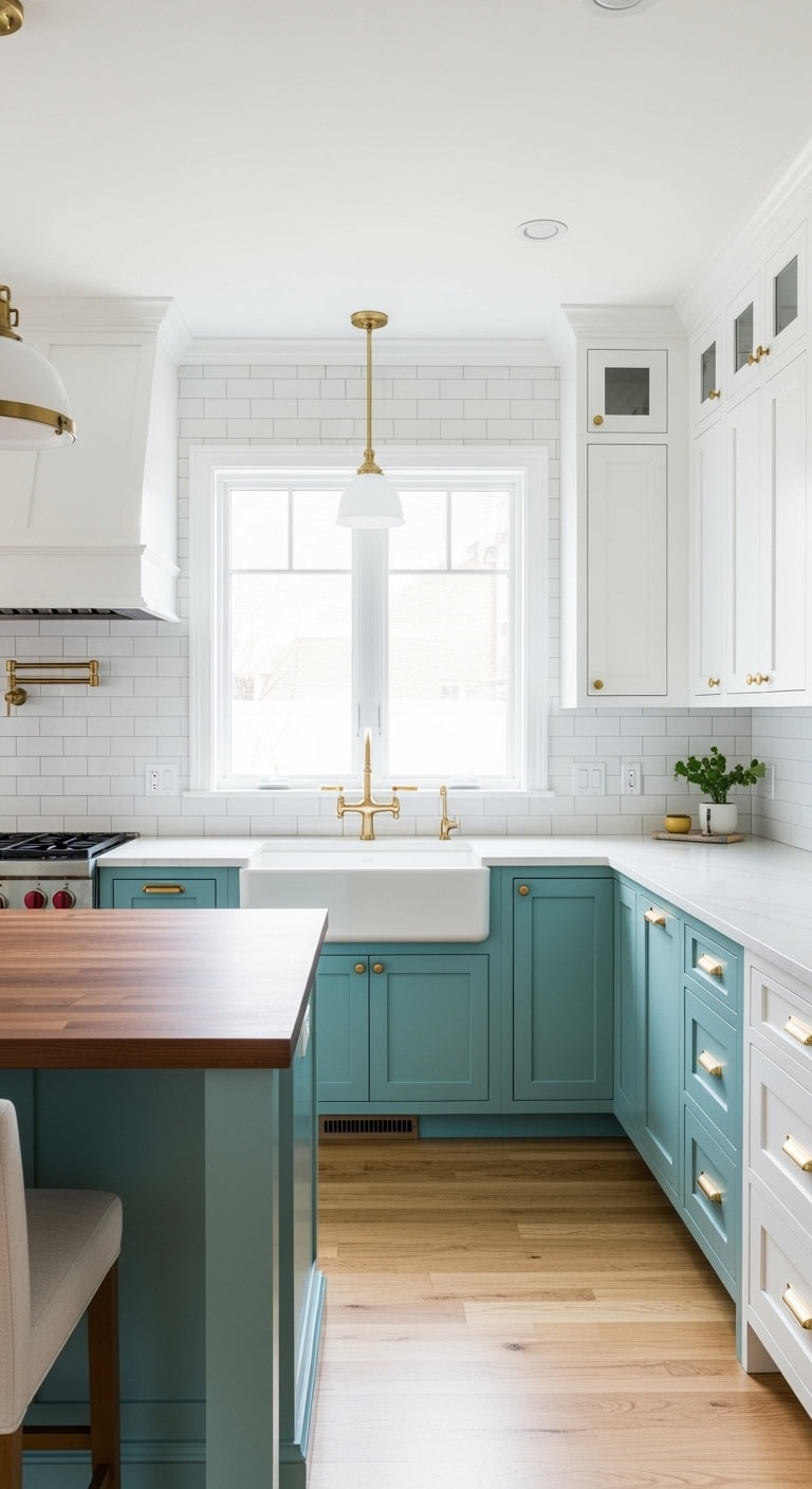 dreamy coastal kitchen color palette