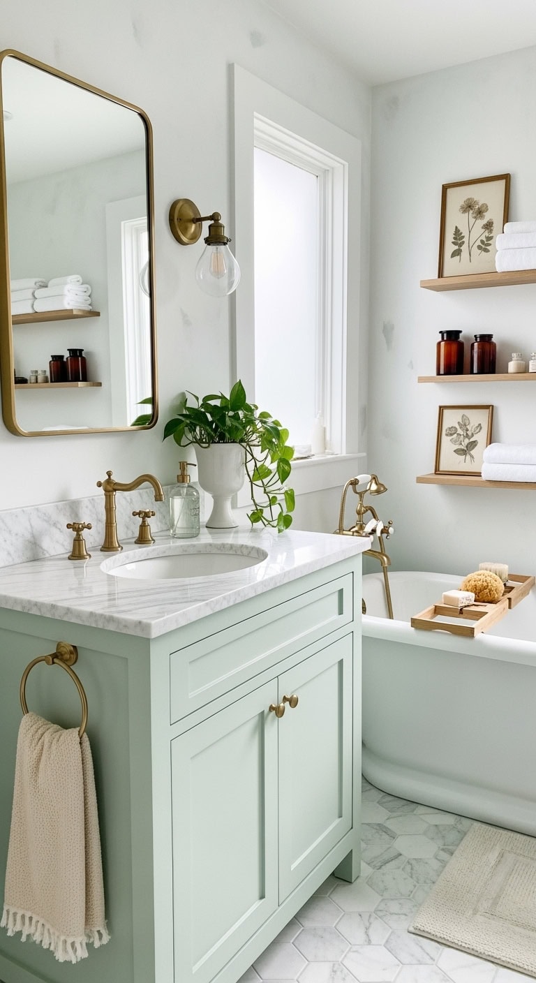 elegant brass bathroom fixture harmony