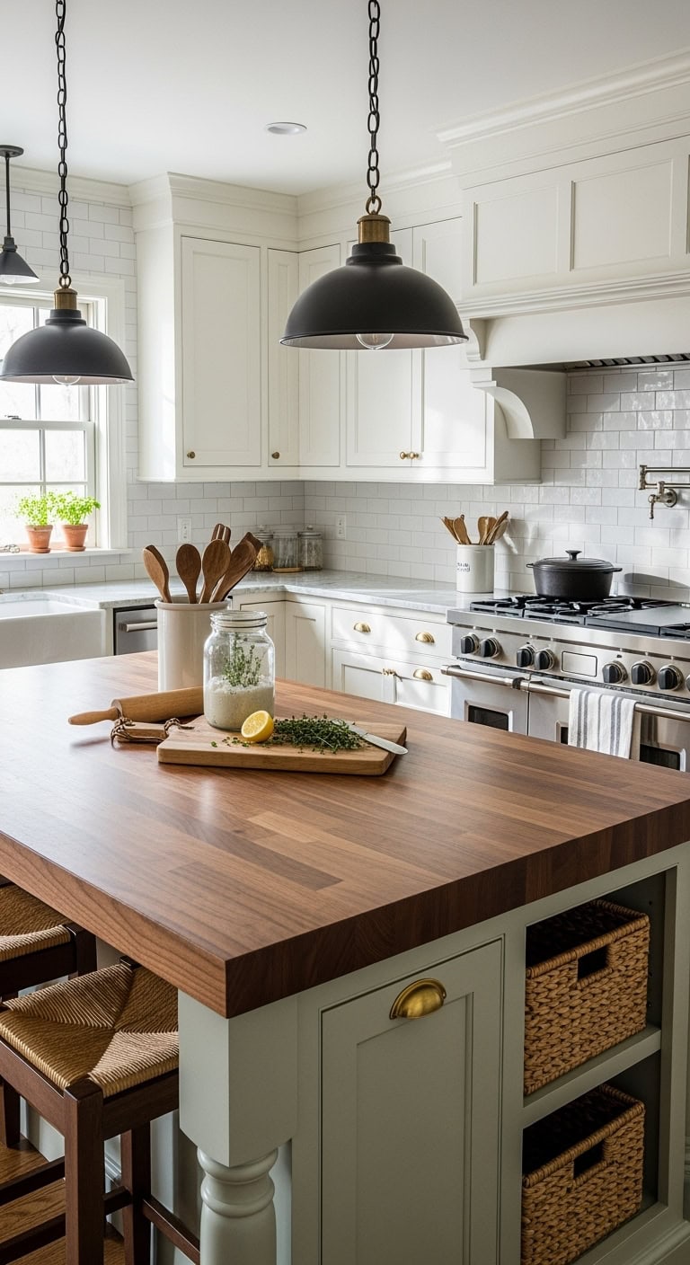 farmhouse kitchen s cooking command center