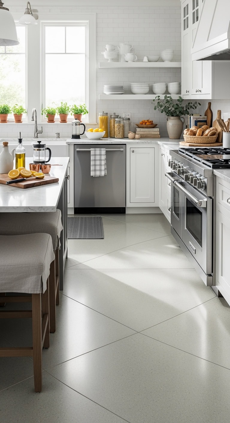 industrial chic concrete floors