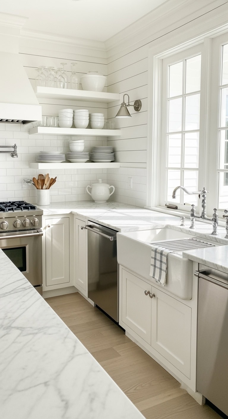 inspiring white cottage kitchen renovations