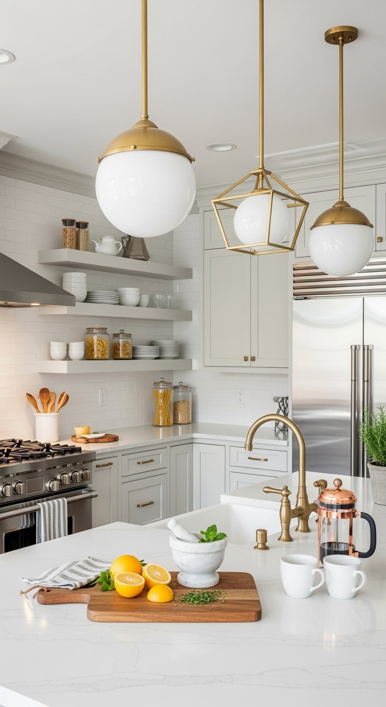 layered balanced warm accented