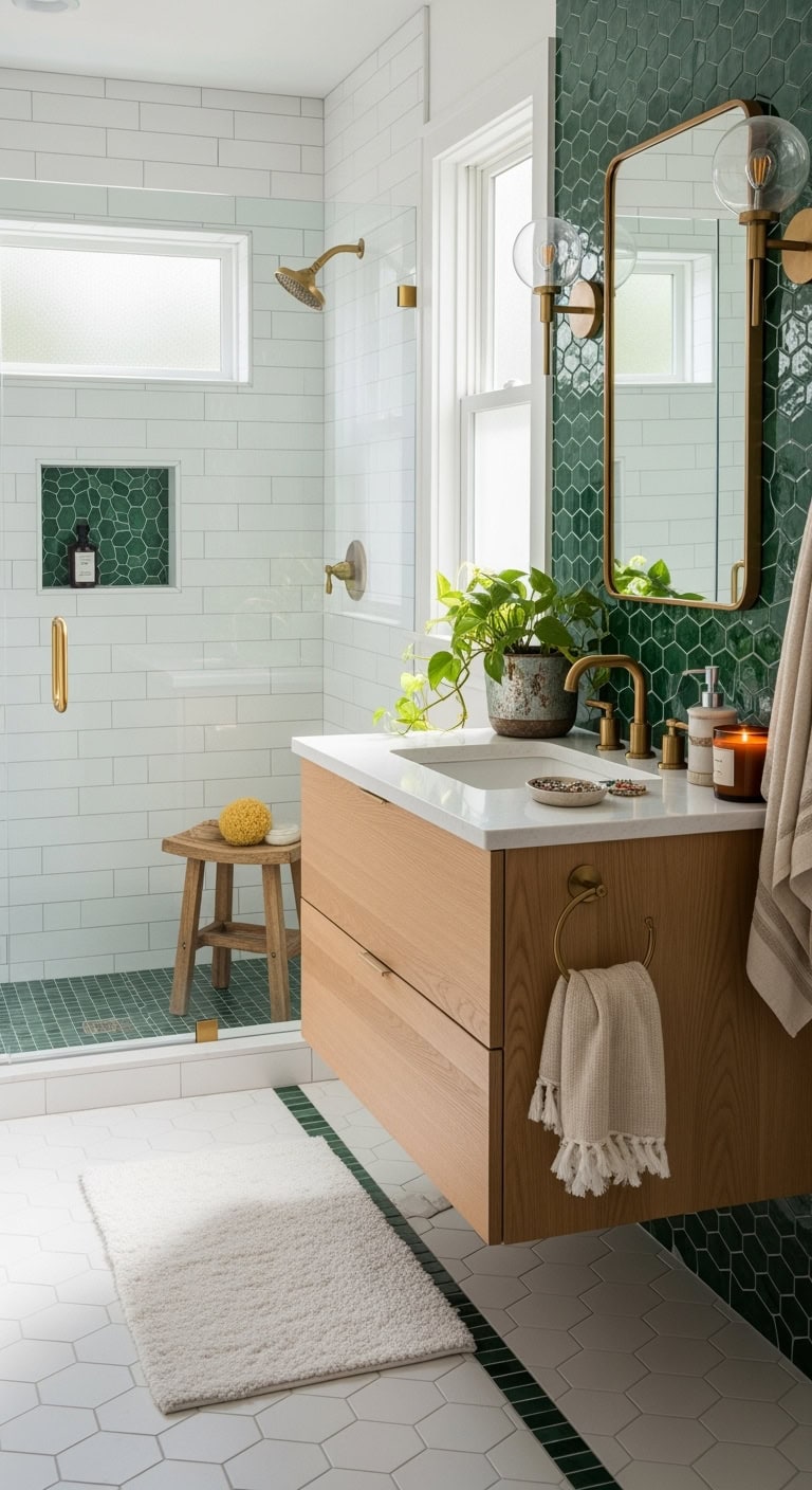 rich mosaic bathroom sophistication