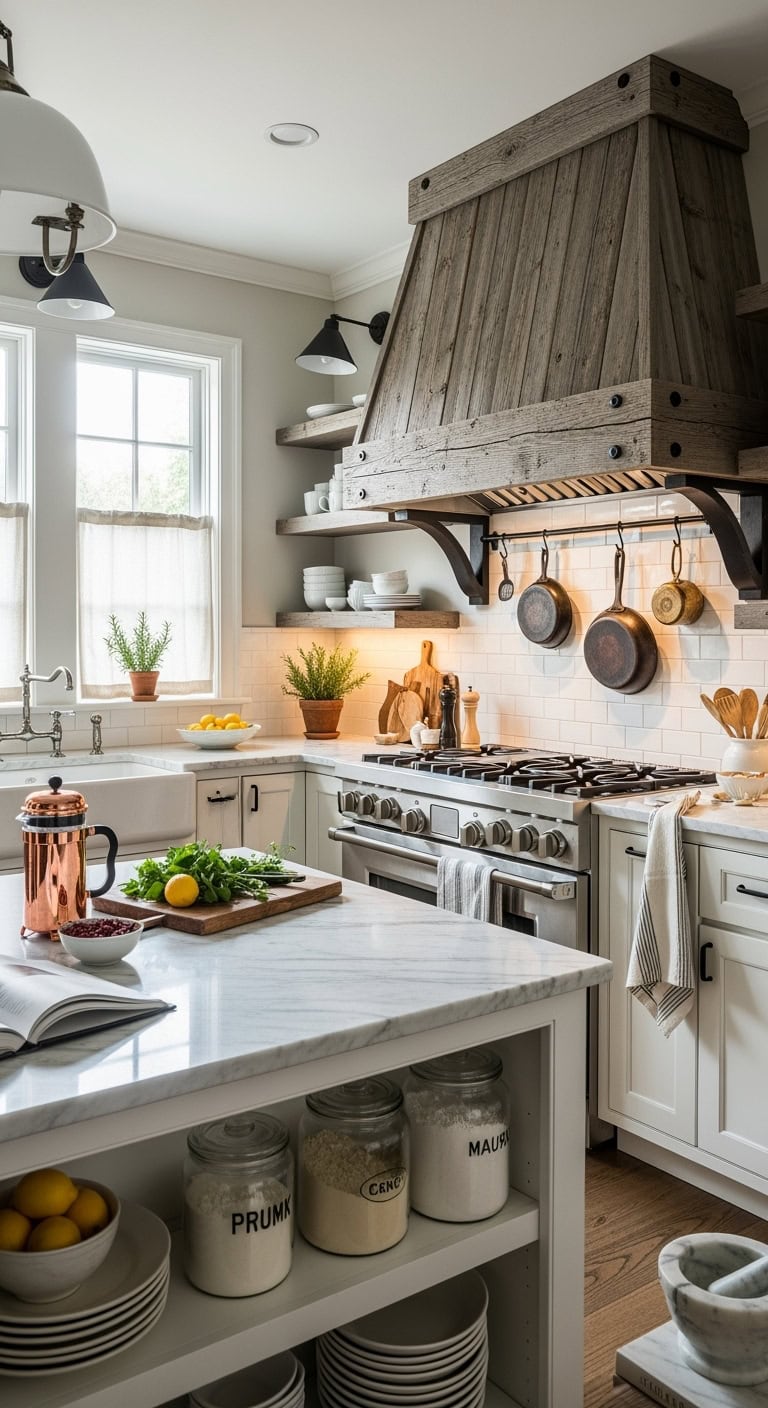rustic farmhouse inspired textured ambiance enhancing