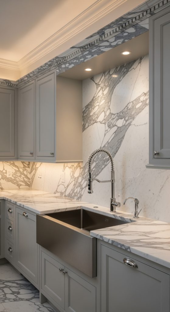 23 Gorgeous White Marble Kitchen Ideas You’ll Wish You’d Seen Sooner
