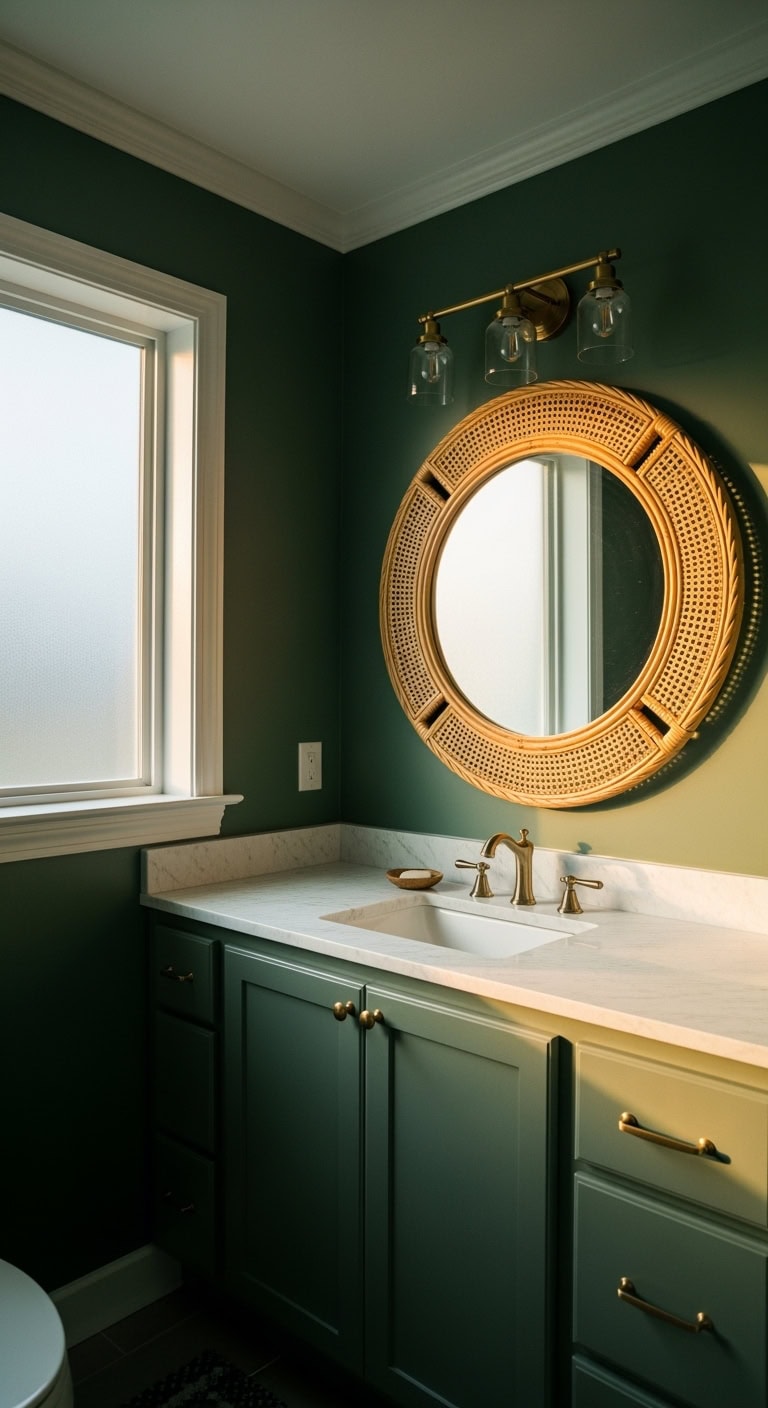 textured natural elegance statement vanity mirrors