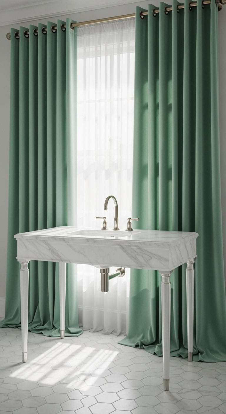tranquil mint hued bathroom inspirations