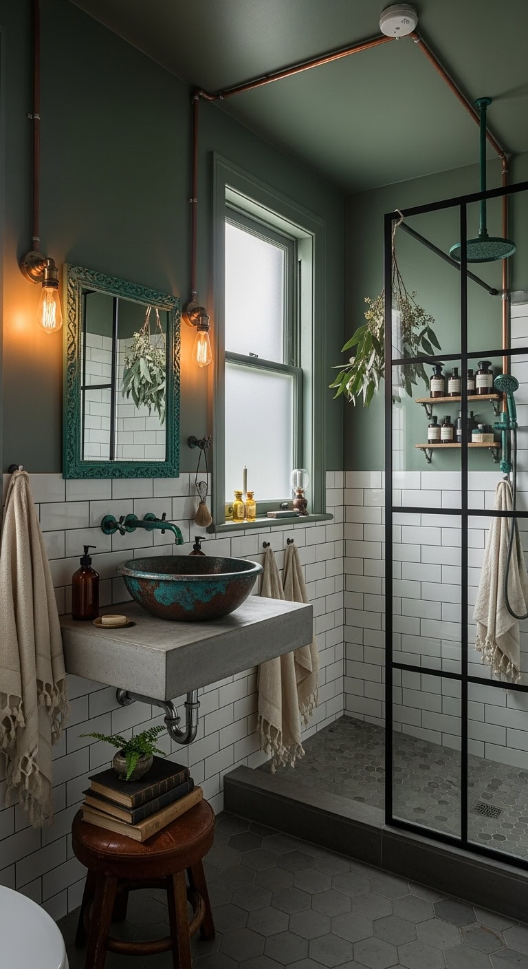 verdigris industrial character depth