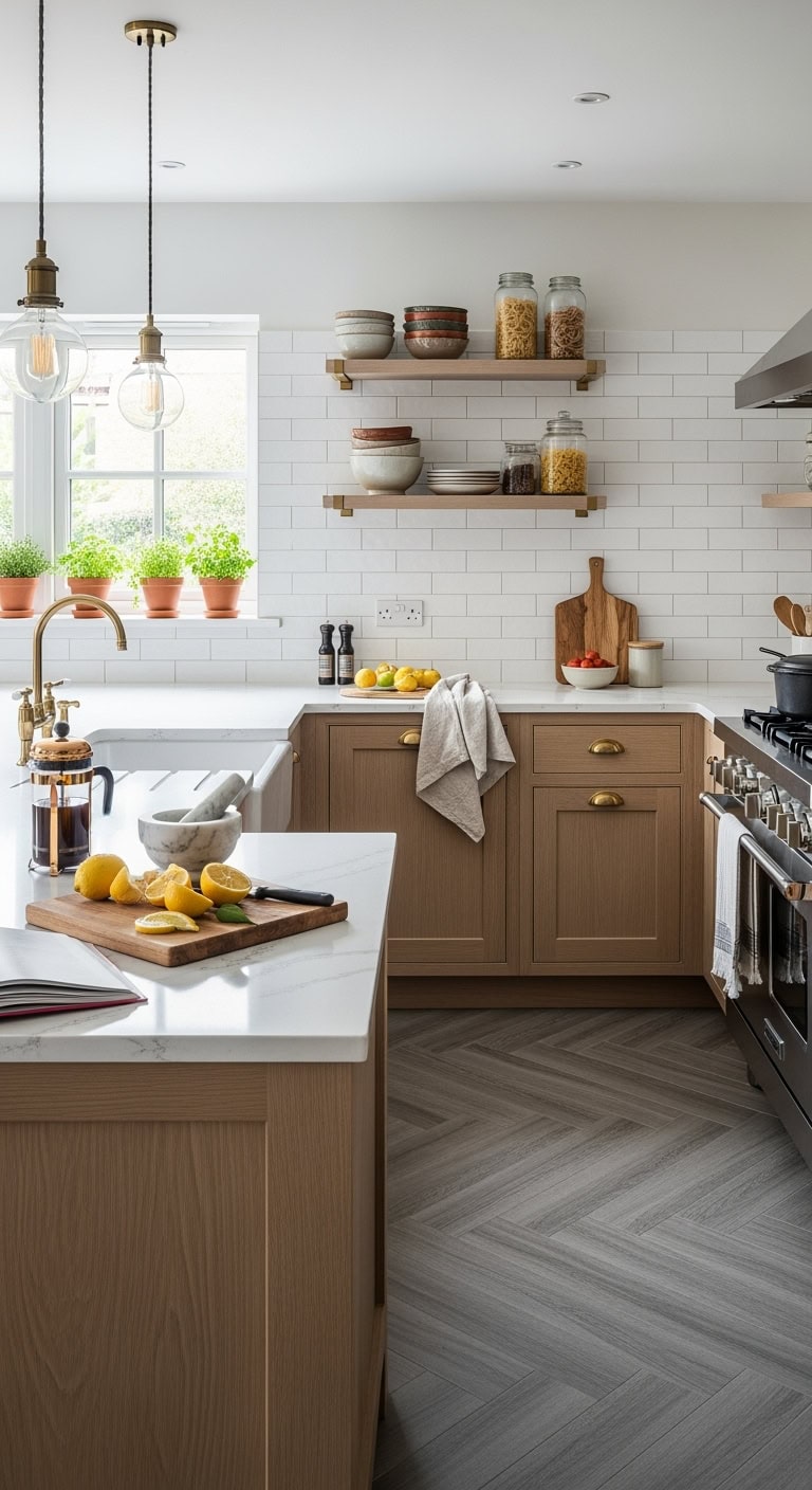 versatile herringbone floor pattern combinations