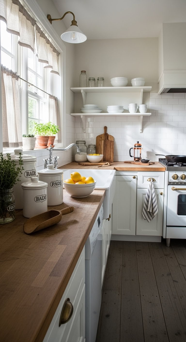 vintage inspired flour canister display essentials