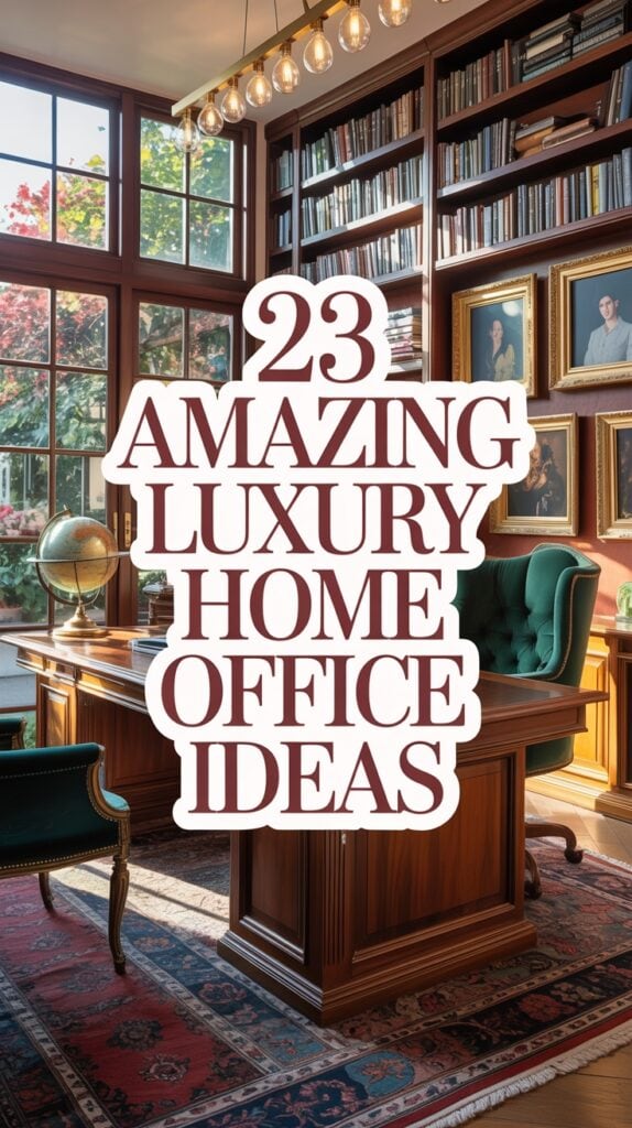 23 Amazing Luxury Home Office Ideas