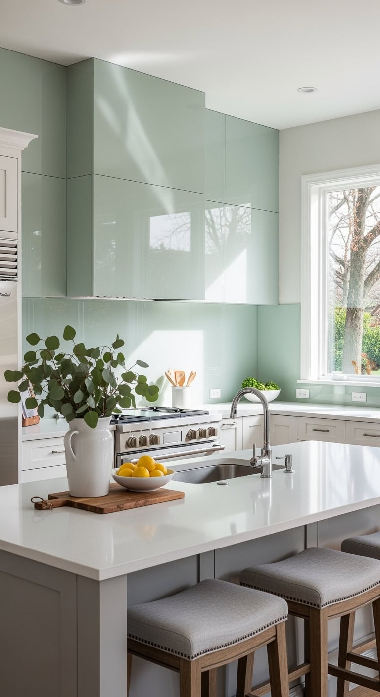 affordable glass backsplash transforms kitchen
