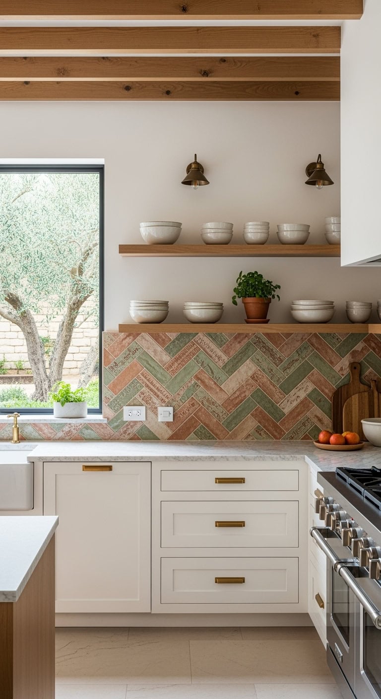 artisanal clay tiles elevate kitchen style