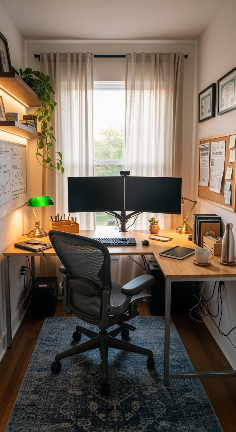 balanced ergonomic workspace design