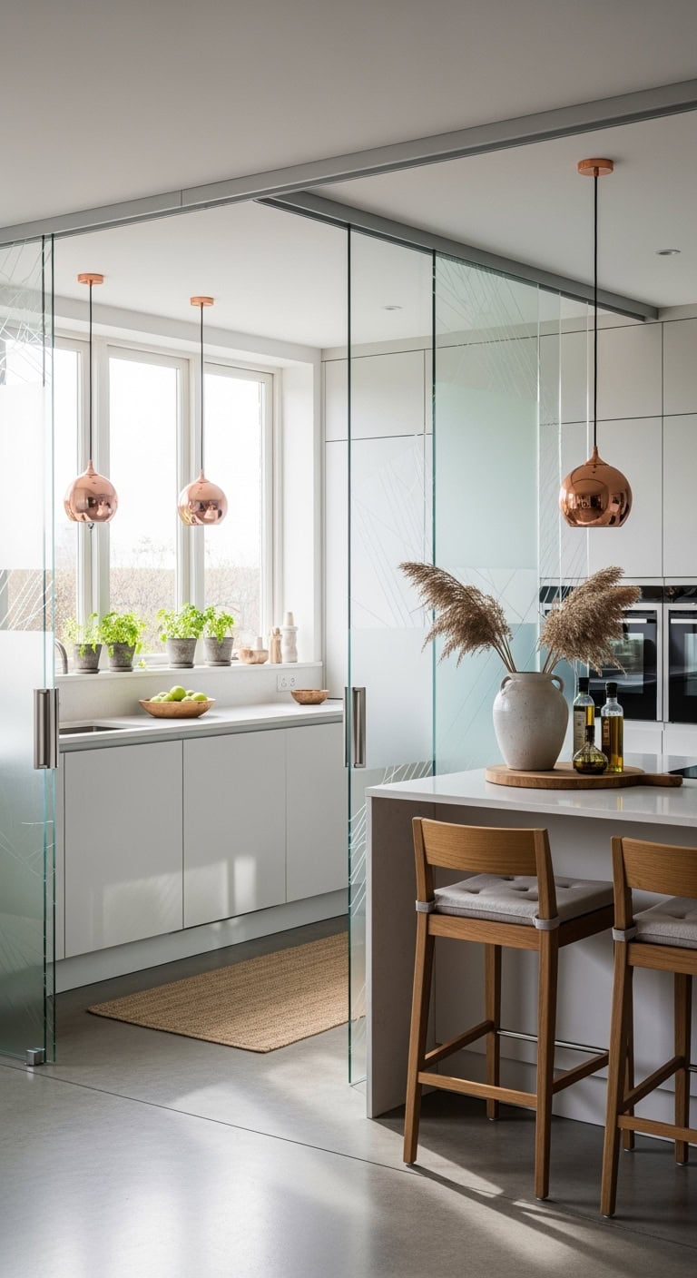 contemporary glass divide